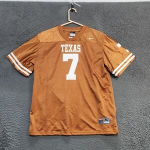 Texas Longhorns Jersey Boys XL Orange NCAA Football Nike Mesh Number 7 Youth